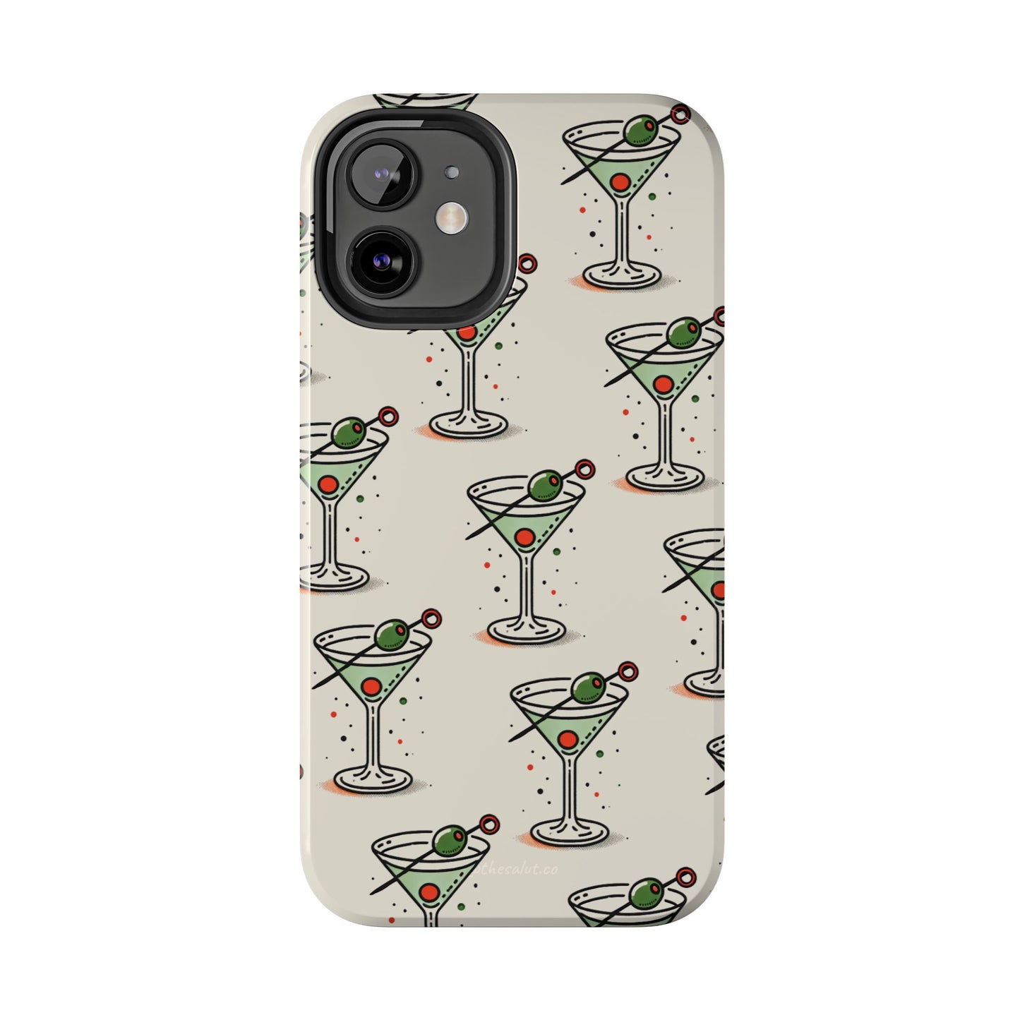 Cocktail Collection | Dirty Martini Pattern Phone Case